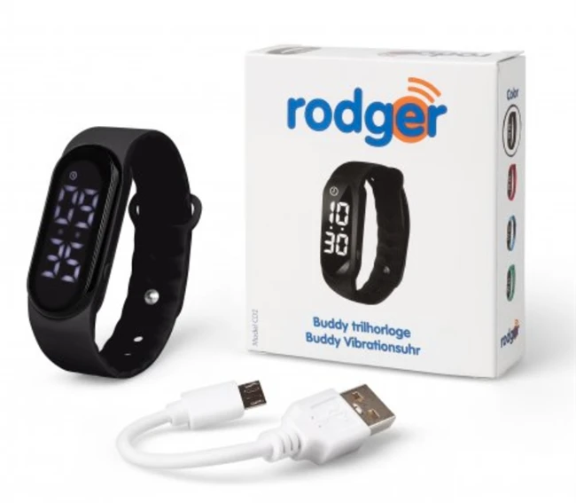 Buddy Vibrationsuhr - Schwarz